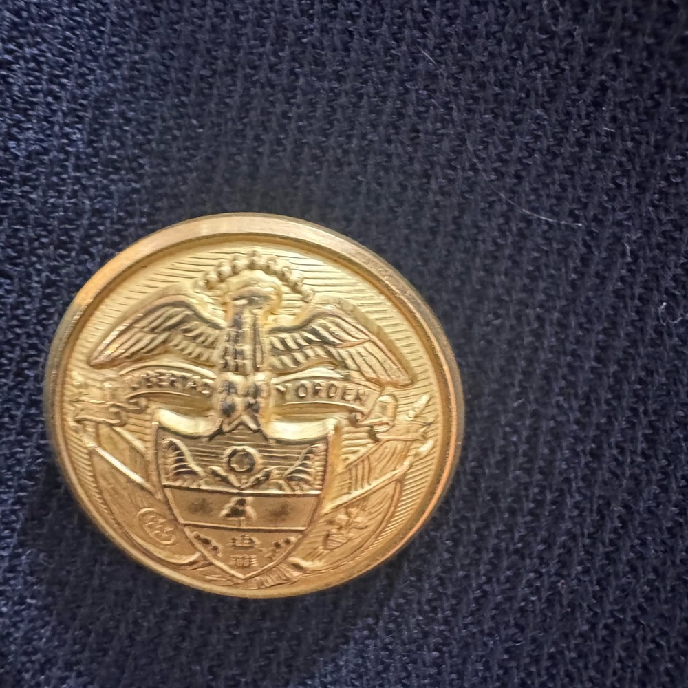 Ralph Lauren Classic Navy Blazer with Gold Accents - Picture 4 of 7